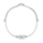 Byzylyk për femra Brosway Fancy Infinity White FIW112, i argjendtë