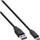 Kabllo USB InLine B-35711, USB A në USB C, 1 m, i zi