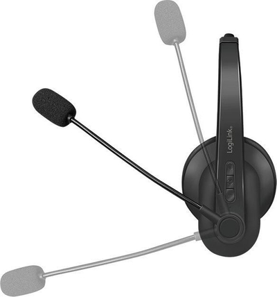Kufje Bluetooth LogiLink, stereo, me mikrofon mren, ngjyrë e zezë