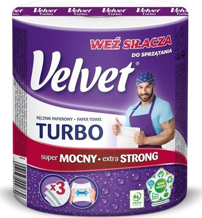 Letra kuzhine Velvet Turbo, 1 rrotull, e bardhë