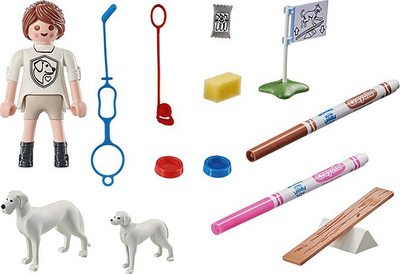 Set lojrash Playmobil Color Trajnim Qenësh, me figura, për ngjyrosje