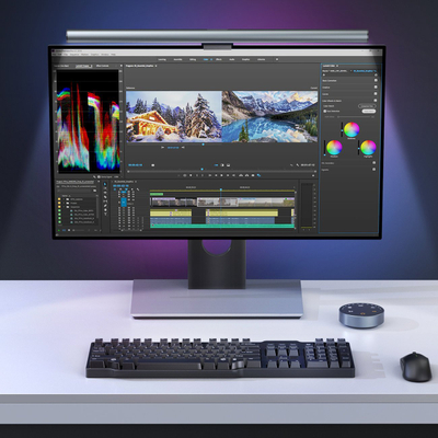 Lampë për monitor CHOETECH MIX-E1129, LED 45 cm, me telekomandë pa tela, gri