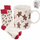 Set filxhan me çorape JetWorld, 350ml, motiv festash, e bardhë
