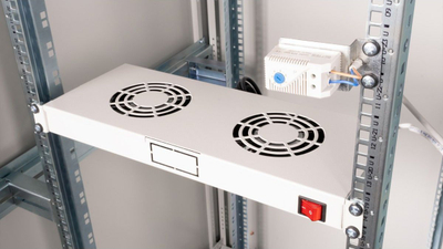 Njesi ventilimi kabineti ROLINE Roof Fan Unit 2, 19", 2 ventilatorë, gri