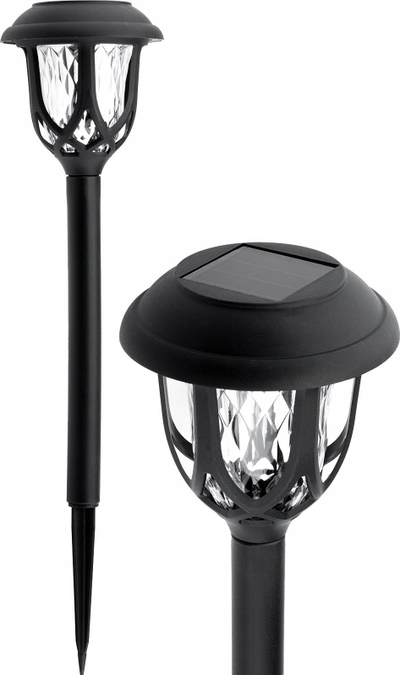 Lampë diellore kopshti VR200, LED, me sensor muzgut, e zezë