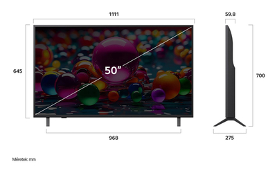 Телевизор LG LED 50UA73003LA, 50", 4K Смарт, црн
