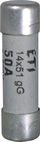 Lidhje e siguresave Eti-Polam Cylindrical, 14 x 51mm, 32A aM, 500V, CH14, e argjendtë