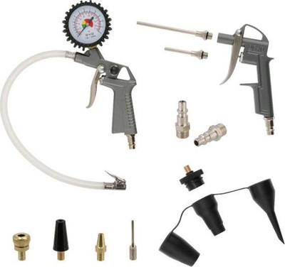 Set aksesorësh pneumatikë Airpress, 16 copë, për kompresor ajri