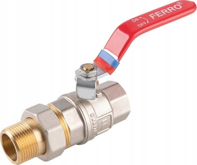 Valvul sferike F-power KFPS11, 1/2", arrë-vidë, bronzi