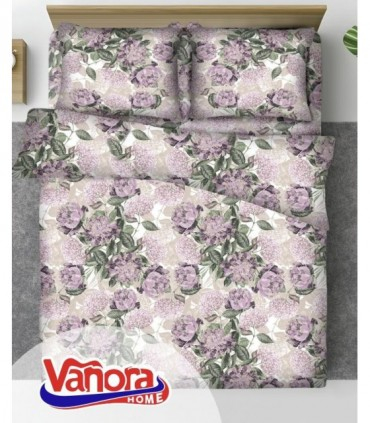 Set shtrati Vanora Peony, king size, pambuk 100%, shumëngjyrësh