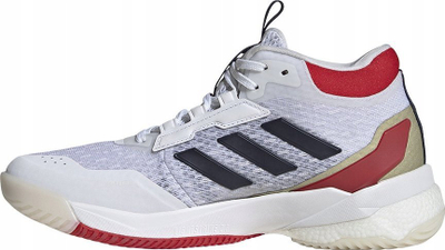 Atlete palestre Adidas Crazyflight 5 Mid Women, për goca, nr 44, të bardha me të kuqe