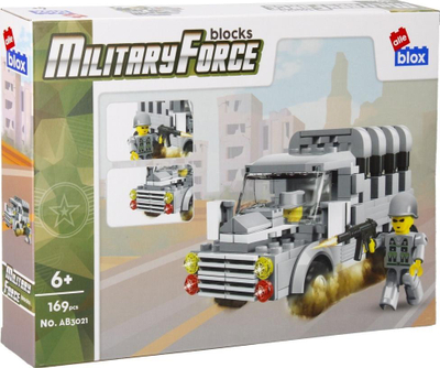 Lojë me tulla Alleblox AB3021, 169 copa, makinë lufte, shumëngjyrëshe