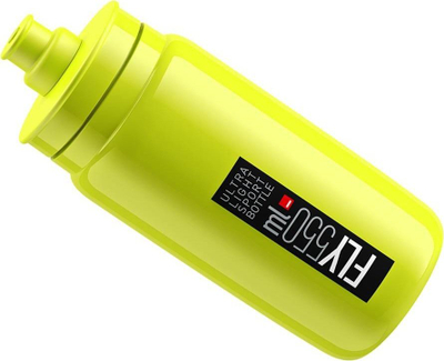 Shishe uji për biçikletë Elite Fly, 550 ml, e verdhë/e zezë