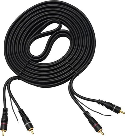 Kabllo audio RCA 2xRCA 2xRCA, 10m, me tel kontrolli, e zezë