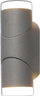 Llambë murale jashtë GCS Sano Sensor, LED 2x6W, IP65, gri