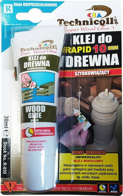 Ngjitës druri Technicqll Wood Glue D3, 30 ml, që s’e ha lagështia