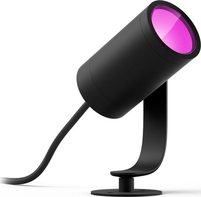 Prozhektor i jashtëm inteligjent Philips Hue Lily Extension, 8W, i zi