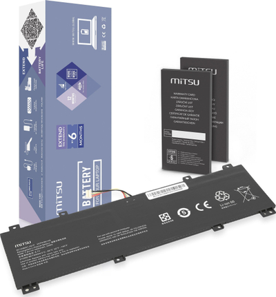Bateri laptopi Mitsu NC140BW1-2S1P, 4400mAh, Li-poly, për Lenovo IdeaPad 100S-14IBR