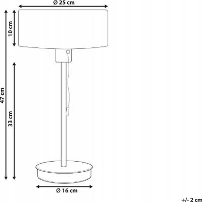 Lampë tavoline ARIPO metal, me port USB, ngjyrë ari