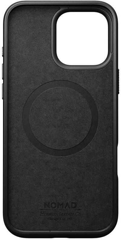 Mbulesë lëkure Nomad Modern, për iPhone 16 Pro Max, Horween, Green Chrome