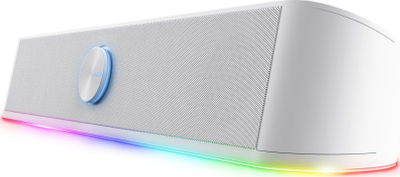 Soundbar Trust GXT 619W Thorne, me kabëll, USB, i bardhë