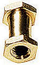 Adaptër fotografik Manfrotto 066 Double Female Thread Stud, fije 3/8", fije 1/4", metalik