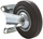 Rrotë karroce HP Trolley Wheel D125 Hole 11125D, metalike, gomë rezistente, e zezë