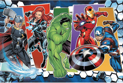 Puzzle Trefl Disney Marvel: The Invincible Avengers, 60 elemente, 33 x 22 cm