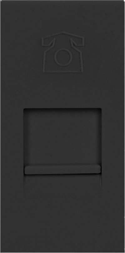 Prizë modulare telefonike Orno NOEN RJ11, 22.5x45mm, e zezë