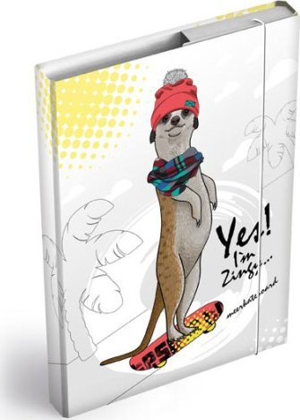 Dosje për fletore MFP Meerkat, format A5, me llastik, shumëngjyrëshe