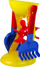 Set lodrash me rërë Hemar Family Flower With Mill, 5 copë, për plazh dhe vaskë, shumëngjyrësh