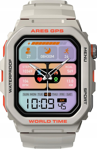 Smartwatch Zeblaze Ares GPS, Alexa, thirrje Bluetooth, i zi