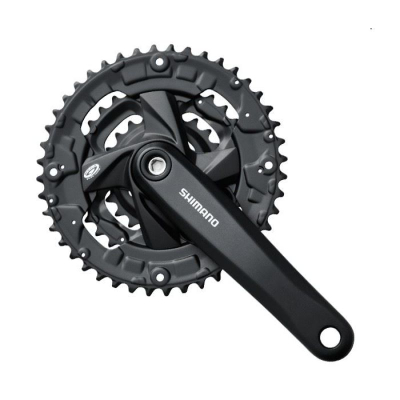 Garniturë pedalësh Shimano FC-M371, 3x9 shpejtësi, 22/32/44 dhëmbë, 175 mm, e zezë