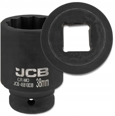Çelës koke JCB SOCKET 3/4" 12PT M38x80 CrMo, profesionist, metalik