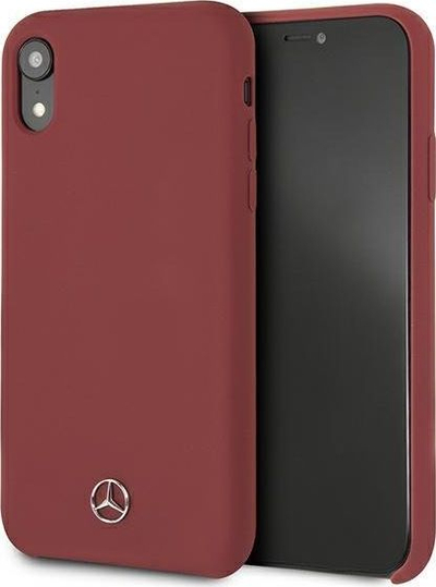 Mbulesë telefoni Mercedes MEHCI61SILRE, silikon, për iPhone Xr, e kuqe