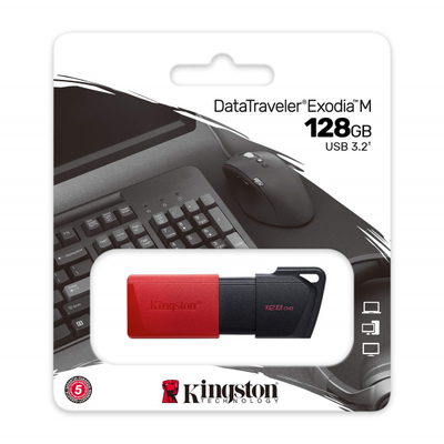 USB Kingston Exodia, 128 GB, USB 3.2 Gen 1