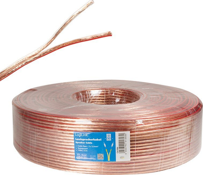 Kabllo audio LogiLink CA1086, 100 m, transparent