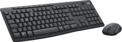 Set tastierë dhe mi Logitech MK370 for Business, wireless, klik i qetë, ngjyrë e zezë