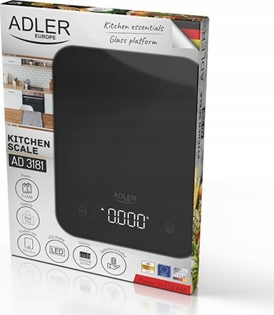 Peshore kuzhine Adler AD 3181b, 10 kg, ekran LED, e zezë