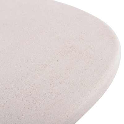 Tavolinë për kafe oval Santorini 54x54,5x40Hcm (HM18054), bardhë