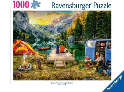 Puzzle Ravensburger Camping Holiday, 1000 copë, shumëngjyrësh