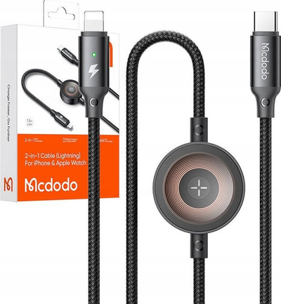 Kabllo karikimi Mcdodo CA-5680, USB-C në Lightning 2 në 1, 36W, 1.5m, e bardhë