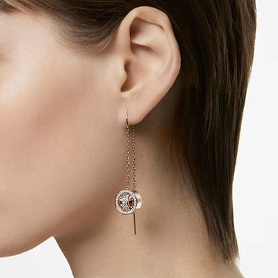 Vathë për femra Swarovski, transparent / Artë rozë