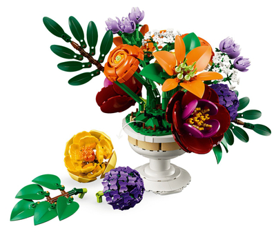 Set LEGO Botanicals Floral Arrangement 10345, aranzhim lulesh dekorativ, shumëngjyrësh