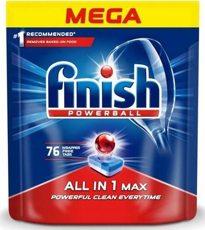 Tableta për enëlarëse Finish Powerball All In 1 Max, 76 copë