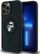 Maskë telefoni Karl Lagerfeld për iPhone 13 Series, silikoni, me figurë dekorative, e zezë