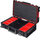 Kuti veglash QBrick ONE 200 Profi, kapak organizator, mban ujin, e kuqe