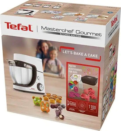 Robot kuzhine Tefal Kitchen Assistant+ QB51K138, 4.6L, 1100W, i bardh