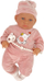 Kukull bebe NoName Collection, 46cm, me biberon dhe foleshë, rozë
