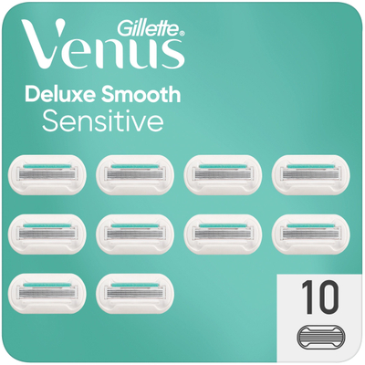 Rezerva brisk Gillette Venus Deluxe Smooth Sensitive, 10 copë, për lëkurë të hollë e të ndjeshme